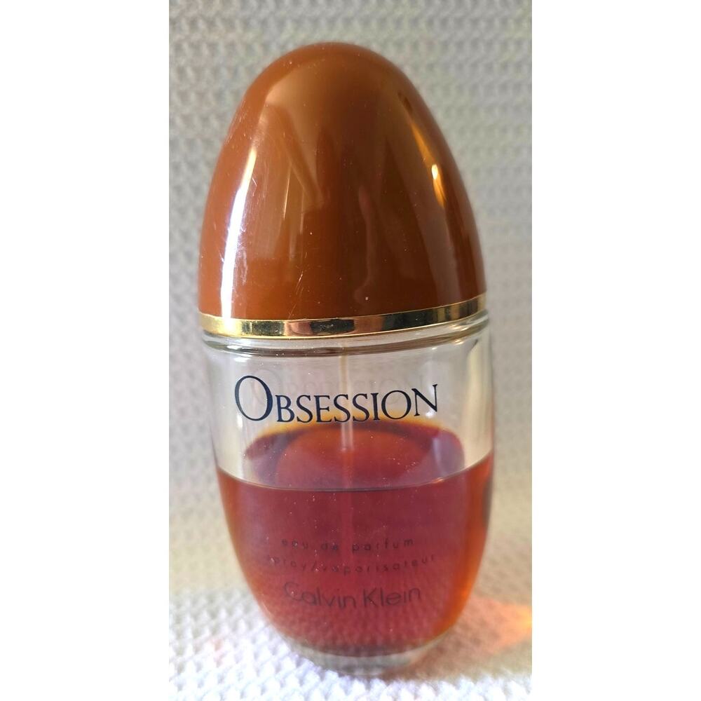 Vtg Calvin Klein Obsession Eau De Parfum Spray 3.4 fl oz. 100 ML 50% Full